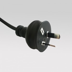 China Gold Supplier for China Nylon Braiding 1.5m SAA 2pin Power Cord