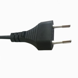 Supply ODM China Cheap Price 2 Pin with European Plug AC Power Cord