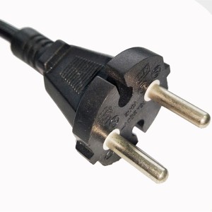 European 2 core Power Cord Cable VDE approved