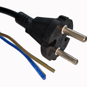 European 2 core Power Cord Cable VDE approved