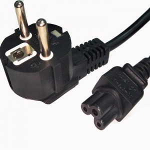 Good Quality China White Color Black EU Schuko VDE 3pin Male Electric Plug European Washing Machine Power Cord C19 C13