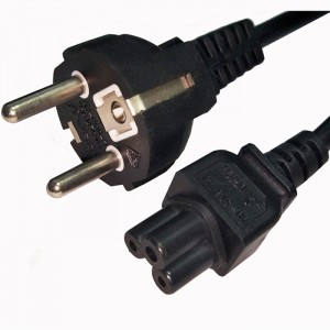 China wholesale China Euro Schuko Plug 3 Round Pin to IEC320 C13 AC Power Cord 1.8m