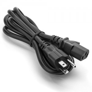 OEM China China USA Plug Cord Us 2pin IEC C7 American 2 Pin AC Computer Power Cable NEMA 1-15p Power Cord