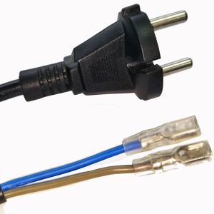 Manufacturing Companies for European VDE Power Cord AC Power Cord 2 Pin Plug with Cable H05vv-F