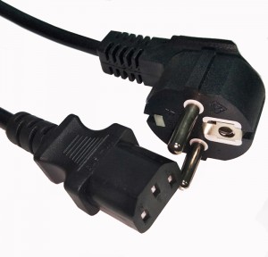 Fixed Competitive Price China European 3 Pin Round AC EU Plug Power Cable Lead Cord for Desktop PC Computer