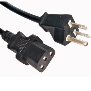 Super Purchasing for China New USA 3 Pin Plug NEMA 5-15p to Locking IEC C13 Power Cord