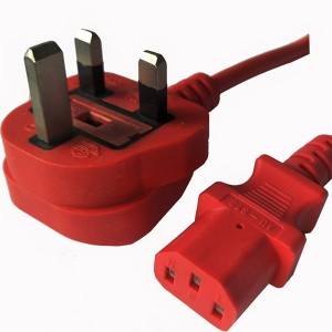 China Manufacturer for China VDE Approved UK 3 Pins AC Power Cord with C13 Connector