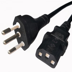 Brazil C13 power supply cord