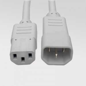 2019 wholesale price 3 Way Y Shape Power Cable Portable Extension Cord with IEC60320 C13 Connector