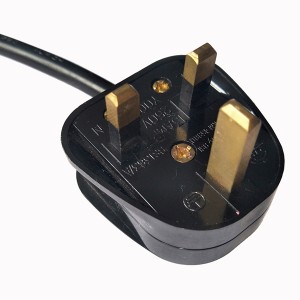 New Fashion Design for China Copper 3 Pin UK 110V-220V UK Extension AC Power Cord Cable