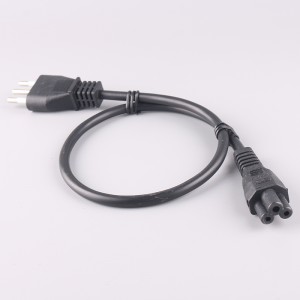 Hot sale 10A 250V Italy Imq Approval Chile Power Cord Cable with 3 Pin Plug RoHS Reach