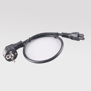 Manufacturer of China Black VDE Approval Europe IEC Plug Schuko Cable with Figure 8 with Connector C7 Extension Power Cord