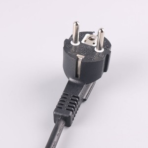 OEM/ODM Supplier Cee7/7 European Angled Schuko Plug to IEC C19 Power Cords