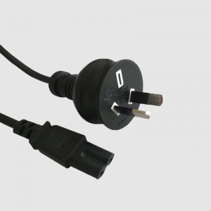 Supply OEM/ODM China 3pin Flat Plug to 3pin Flat Jack Power Cord Australian Type