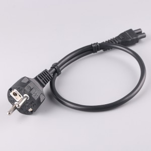 OEM Factory for China EU VDE 1.5m 250V 2.5A H03vvh2-F IEC C7 AC 2 Pin European Power Cord