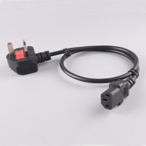 Factory Price For China Power Cords IEC 60320 C13 Angled C14